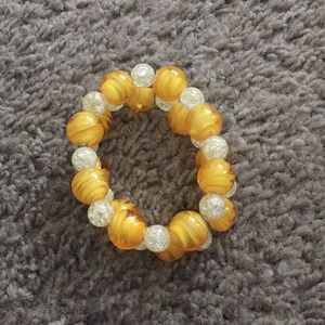 Yellow beaded bracelet 💛